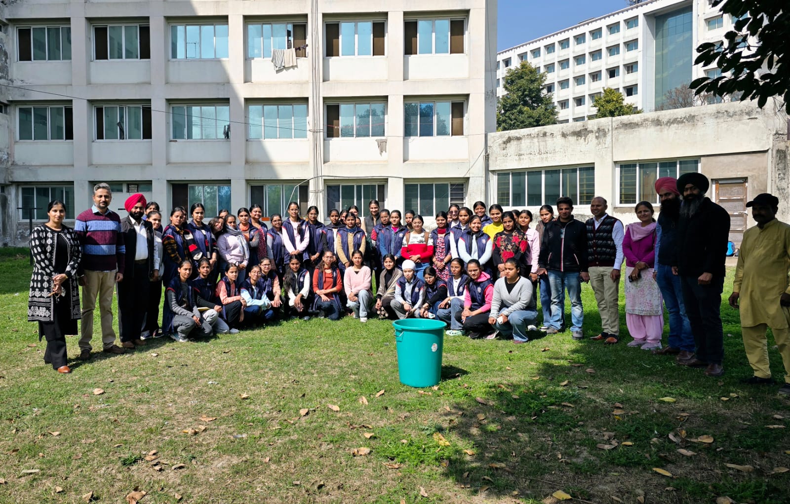 NSS volunteers clean Bebe Nanaki and Mai Bhago hostels at Punjabi University